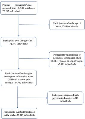 The Association Between Grip Strength and Depression Among Adults Aged 60 Years and Older: A Large-Scaled Population-Based Study From the Longitudinal Aging Study in India